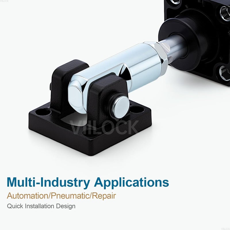 VIILOCK 2pcs Air Cylinder Rod Clevis End, M16x1.5 Female Thread I Type Connector Air Cylinder Accessories I-63 - Image 3